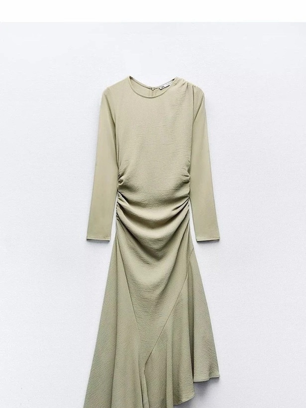 Zara Draped Midi Dress in Green